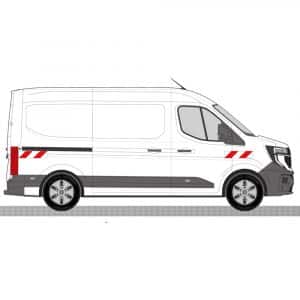 Alternative view of Kit Rouge-Blanc CL. B Total - RENAULT Master H2 Tôlé (2024)